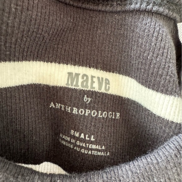 Mauve Cropped Black and White Striped Ribbed Tank Top - Picture 9 of 9